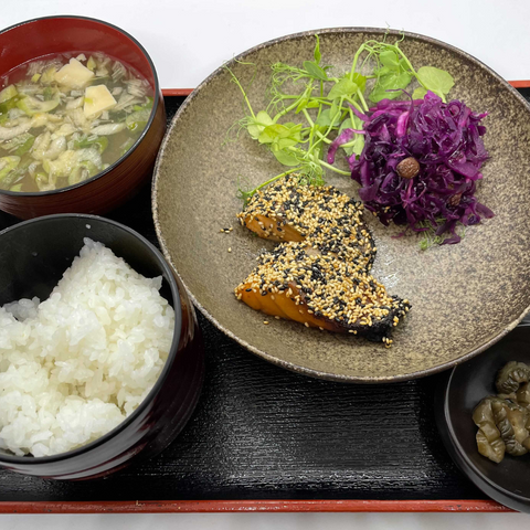 So Japanese restaurant set lunch weekdays salmon rikyu yaki