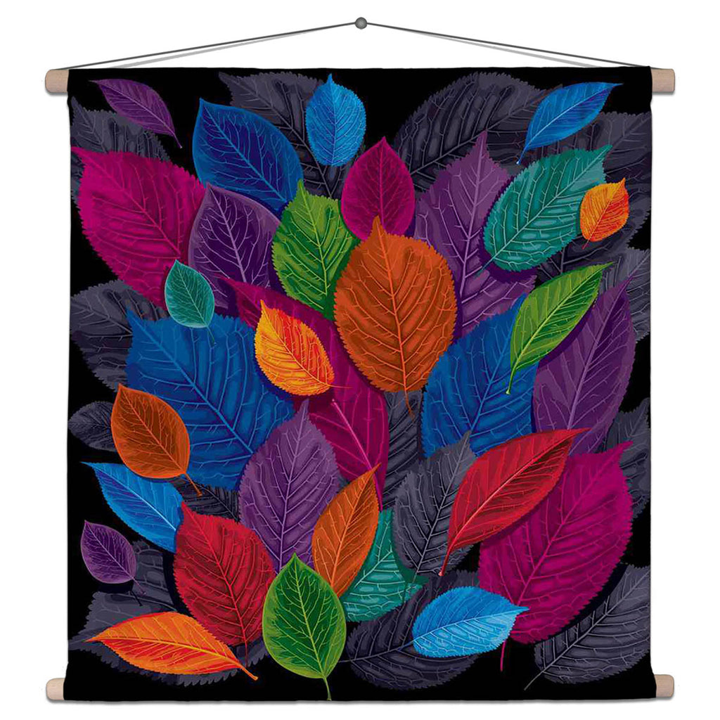 ArtzFolio Dark Autumn Leaves Fabric Painting Tapestry Scroll Art ...