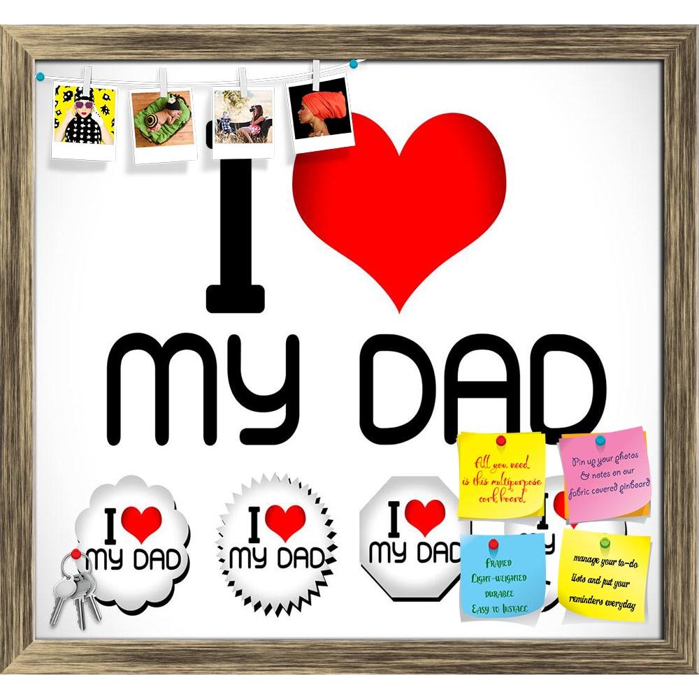 ArtzFolio I Love You Dad I Love You Mom Printed Bulletin Board ...