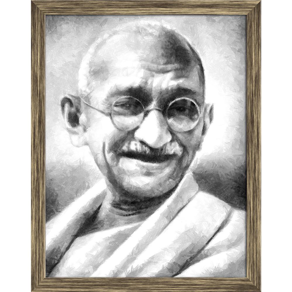 Pitaara Box The Father Of The Nation India, Mahatma Gandhi Canvas ...