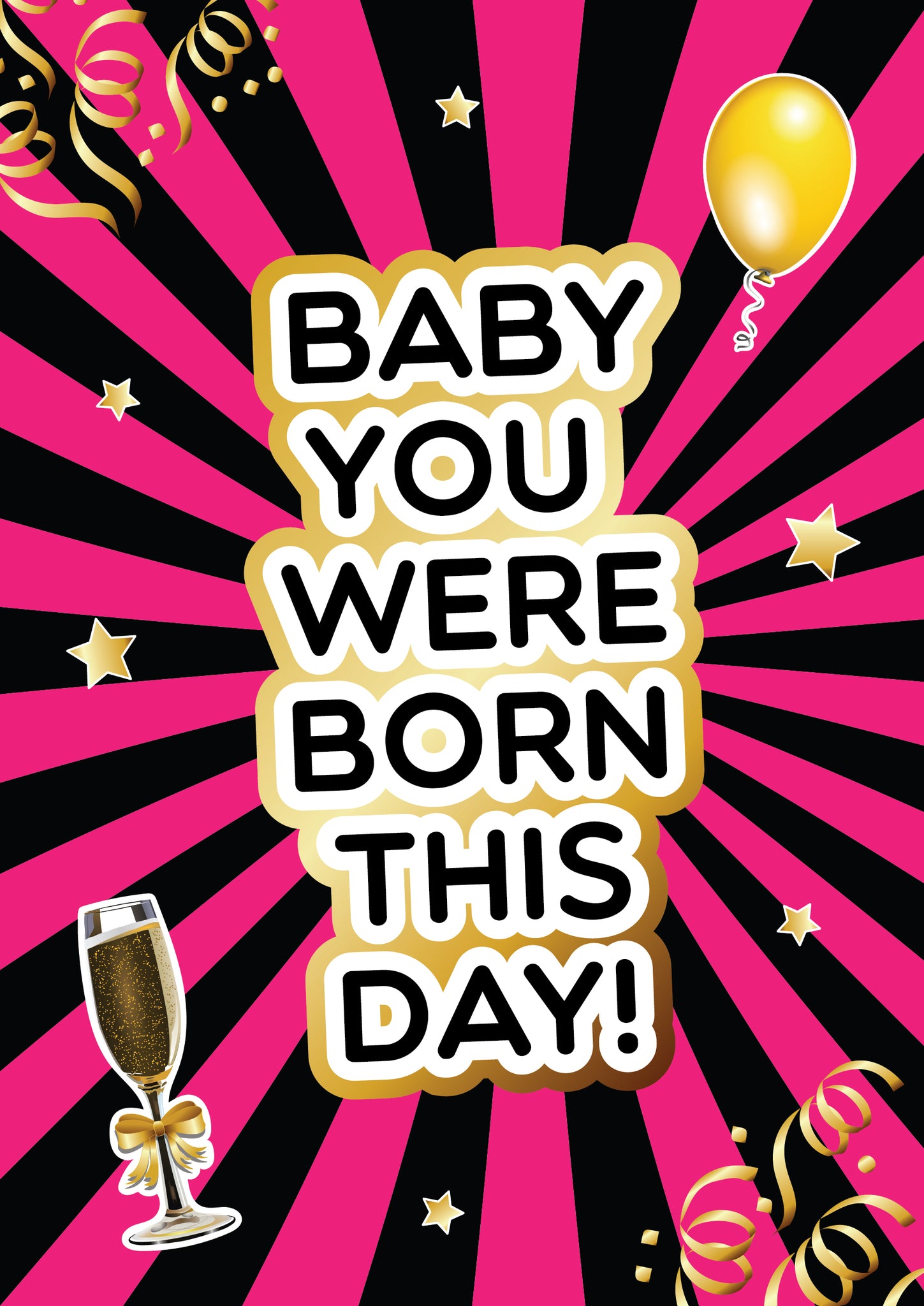 day you were born birthday cards