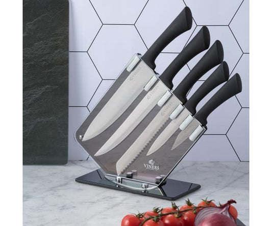 Titan Copper 6 Pce Knife Block Giftbox