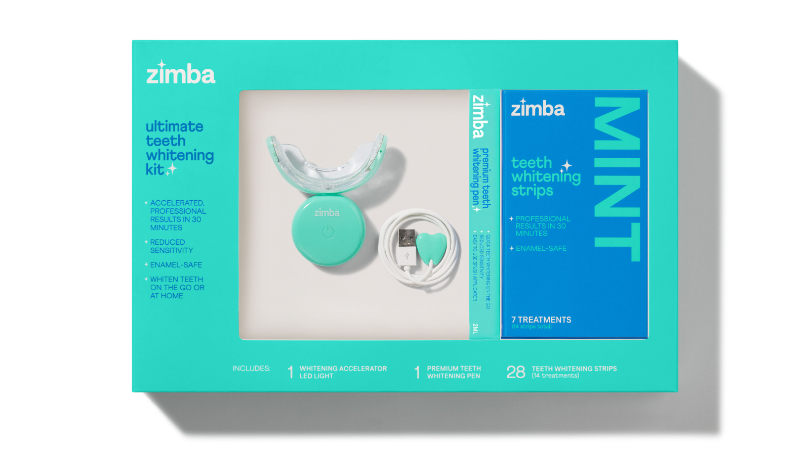 Teeth whitening methods: Home kits by Zimba
