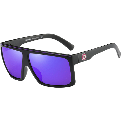 Dubery Polarized Sunglasses 100% UV Protection Transparent/Purple D202