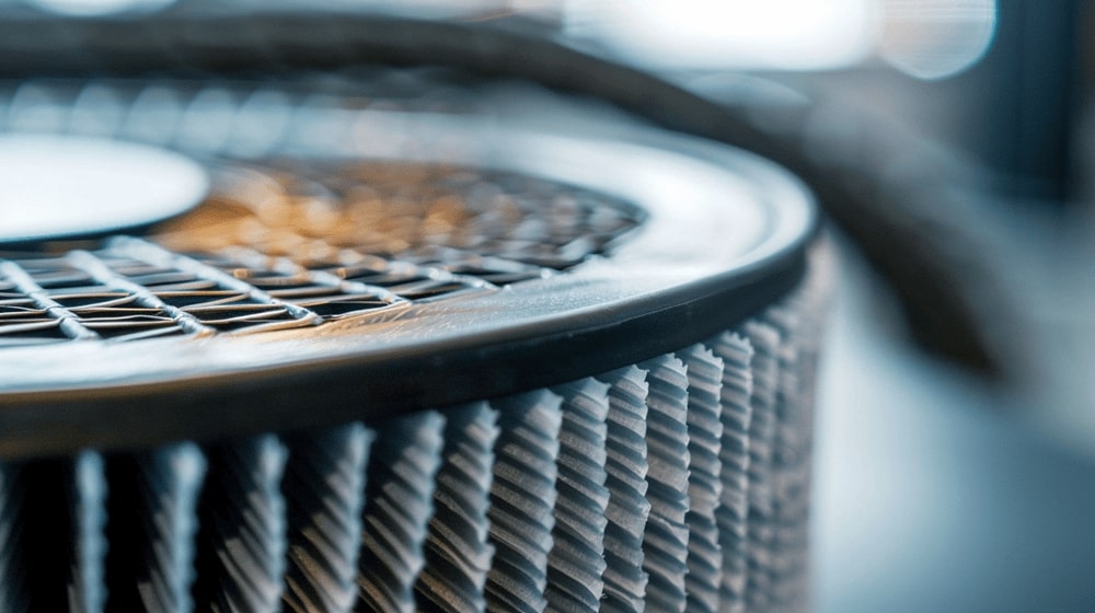 A close-up of a HEPA filter, highlighting the effectiveness of air purifiers.