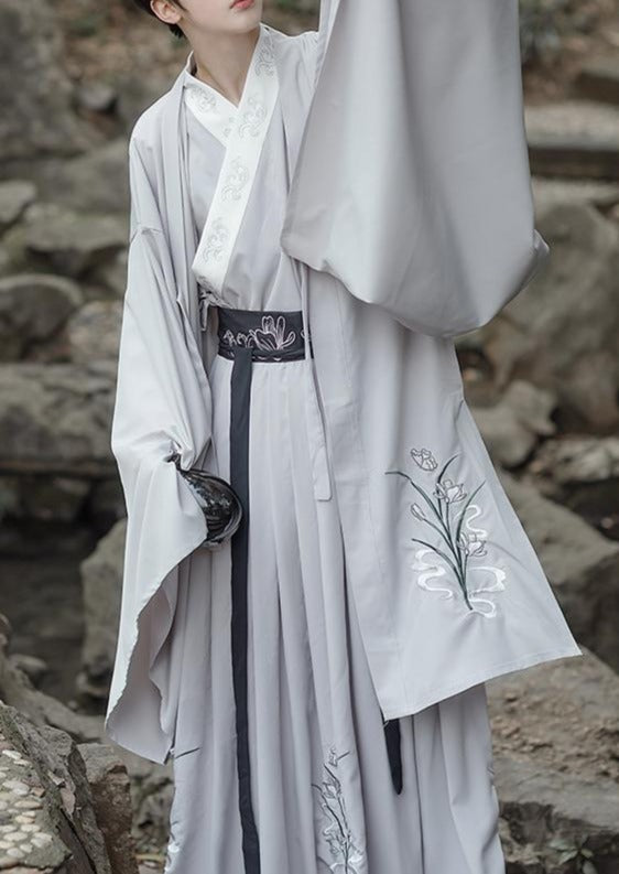 Sui Orchid | Men's Hanfu (SuiOrcGryM) – NewMoonDance