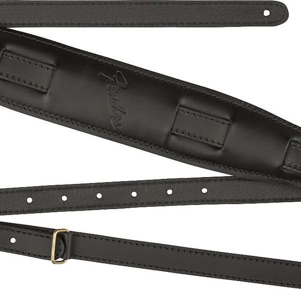 FENDER LEGACY MONOGRAM STRAP, BLACK/YELLOW/BROWN - Willcutt Guitars