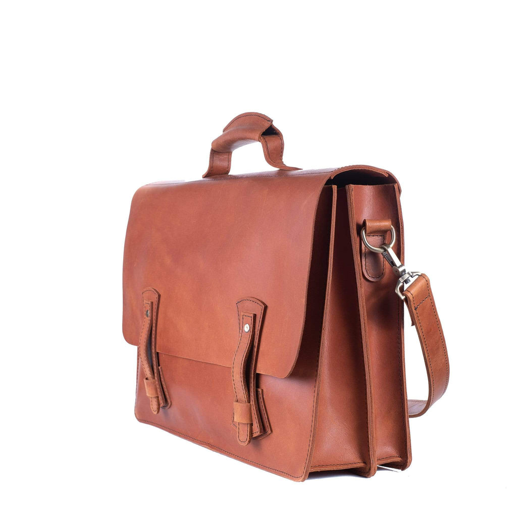 Bona Briefcase - Luxury Leather Briefcase, Handcrafted Artisan ...