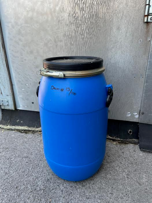 15 gallon metal drum