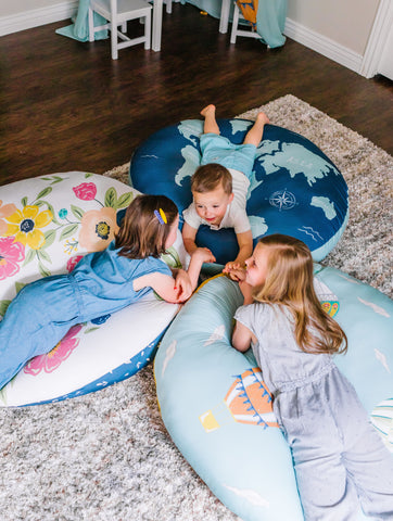 Kids playroom floor pillows