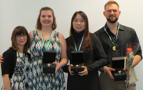 Georgian College - Scholarship Show Awards - Left to Right:Andrea, Makayla, Yanlei and Peter