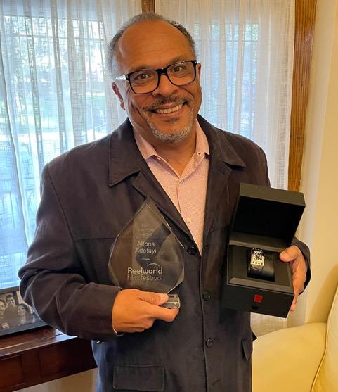 2021 Visionary Award Winner presented his Pierre Laurent Cinema watch and plaque