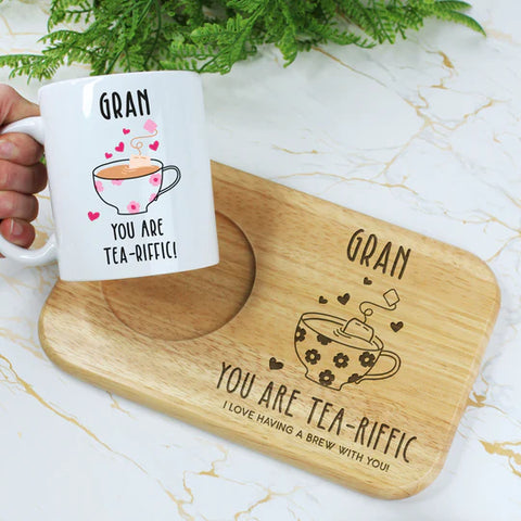 “You are TEA-Riffic” Tea & Biscuit Board