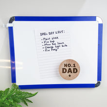 Load image into Gallery viewer, No.1 Dad Wooden Magnetic Bottle Opener
