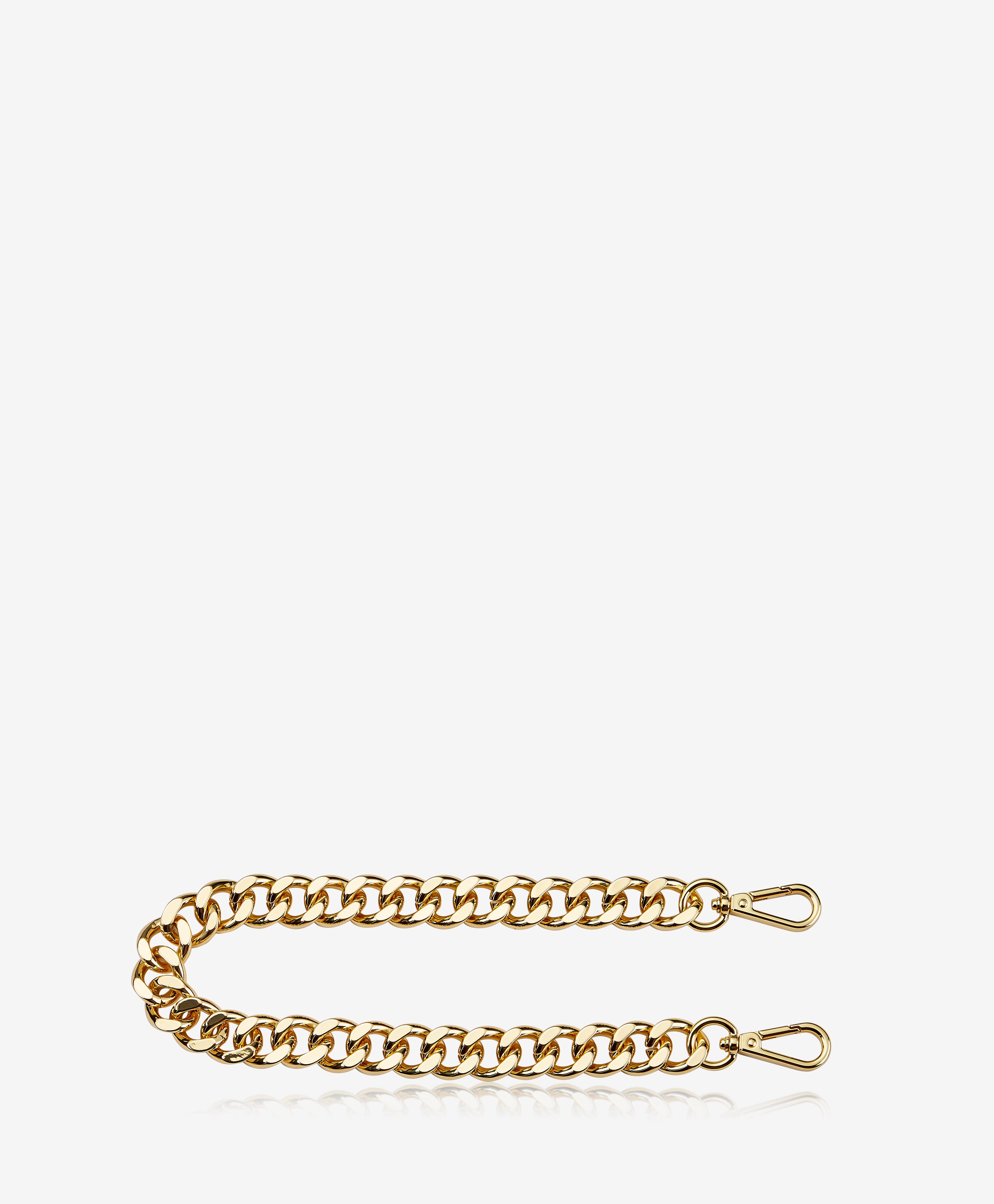 GiGi New York Gold Chain Shoulder Strap Orange Multi With  Trim
