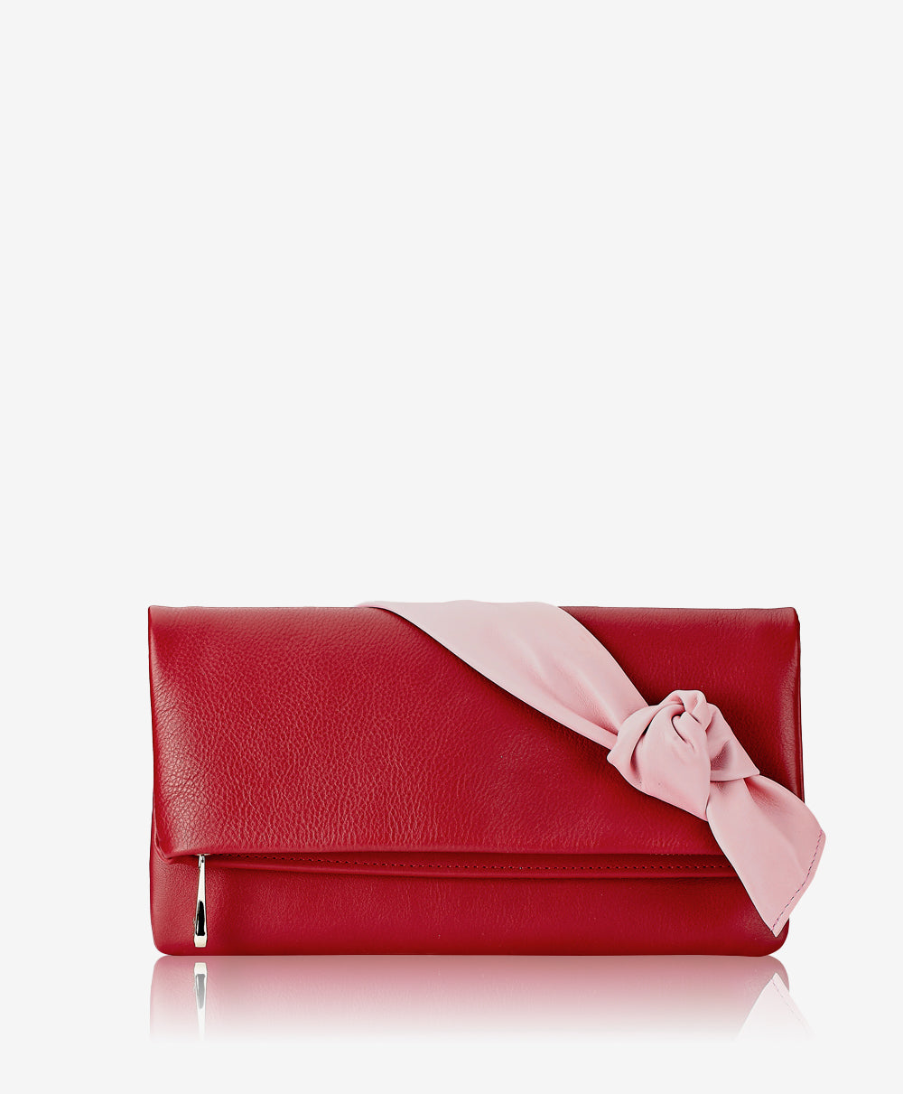 GiGi New York Stella With A Twist Red French Calfskin Leather