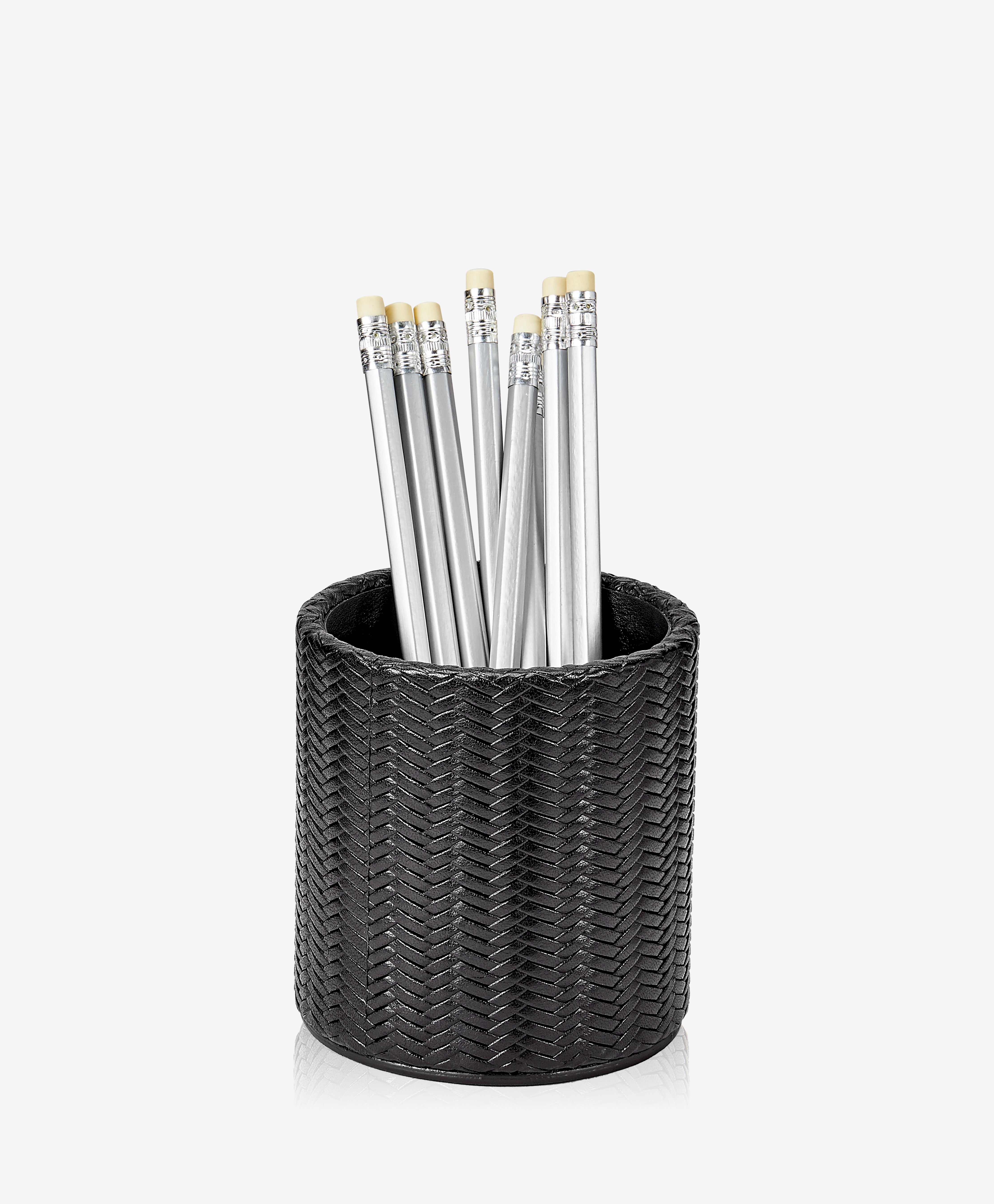 GiGi New York Pencil Cup Black Woven