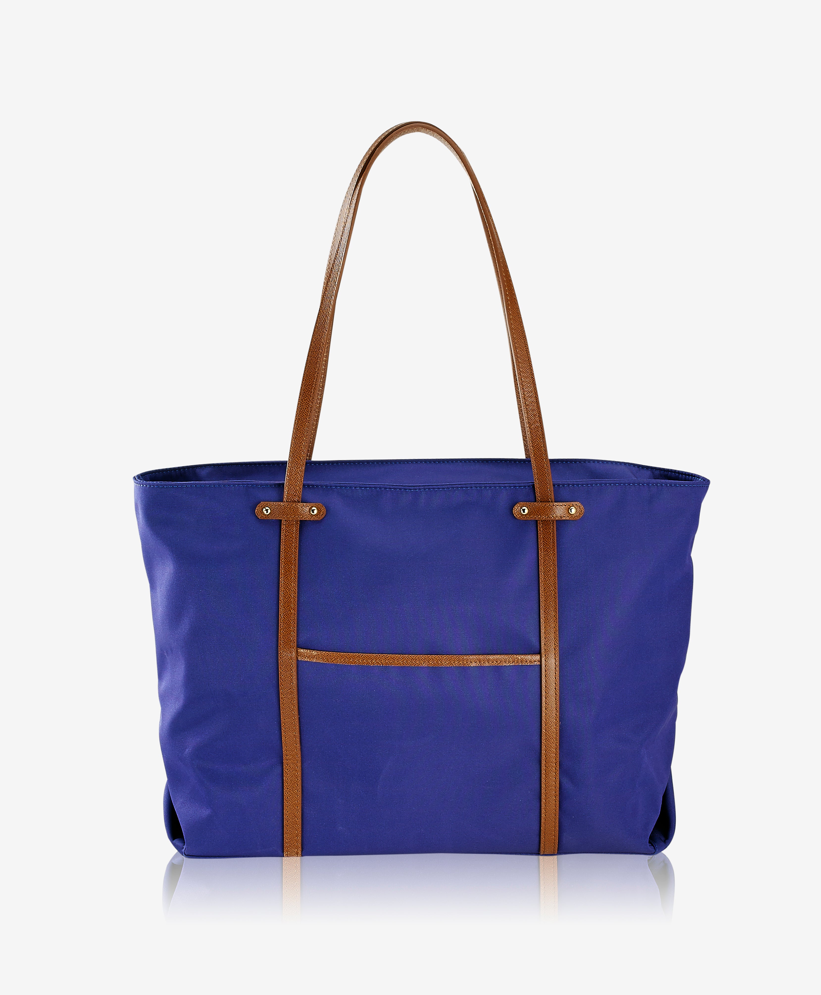 GiGi New York Cobalt Union Square Tote Italian Nylon Cobalt Italian Nylon