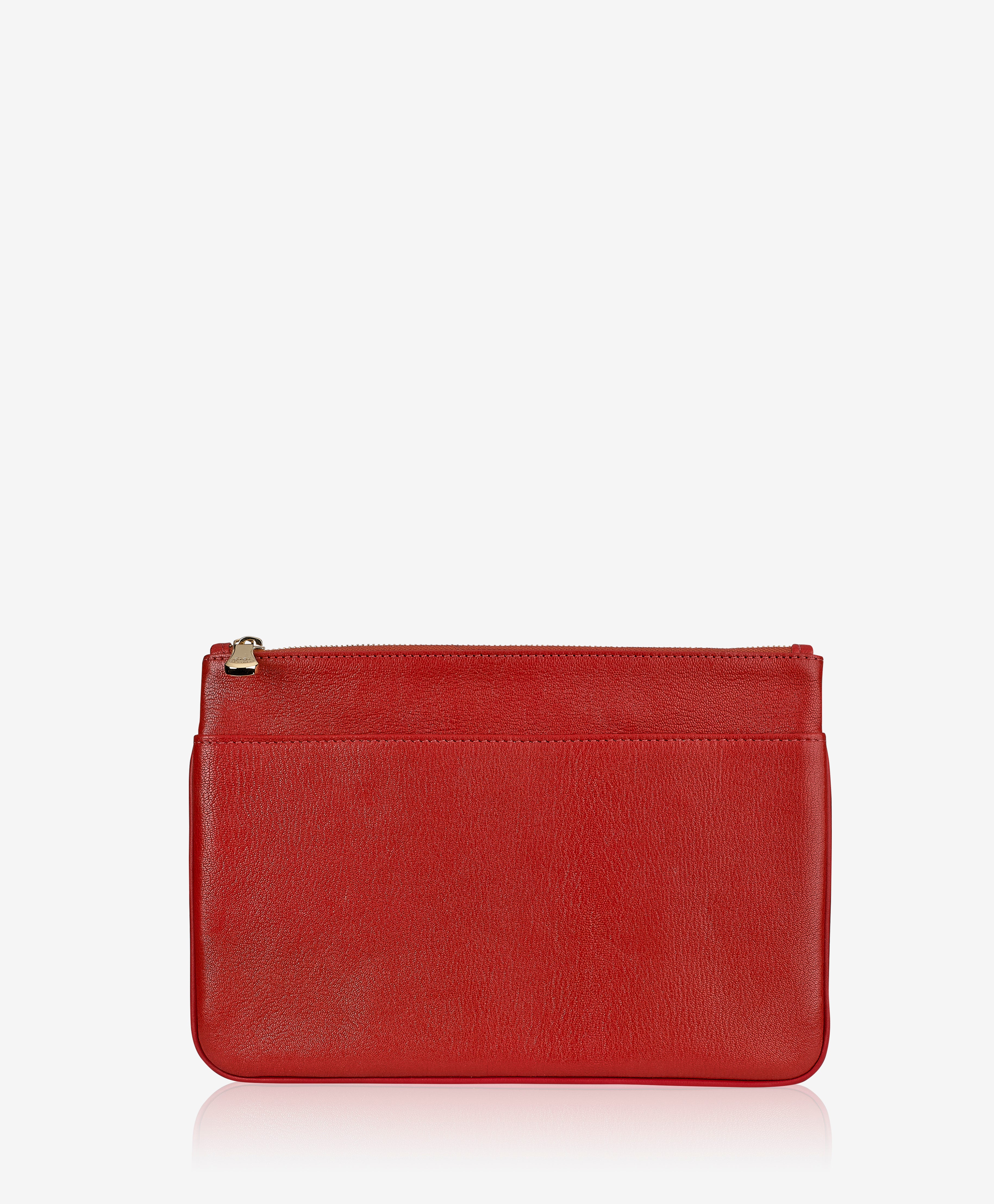 GiGi New York Chloe Clutch Paprika French Goatskin