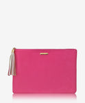 Uber Clutch Pink Nubuck Suede