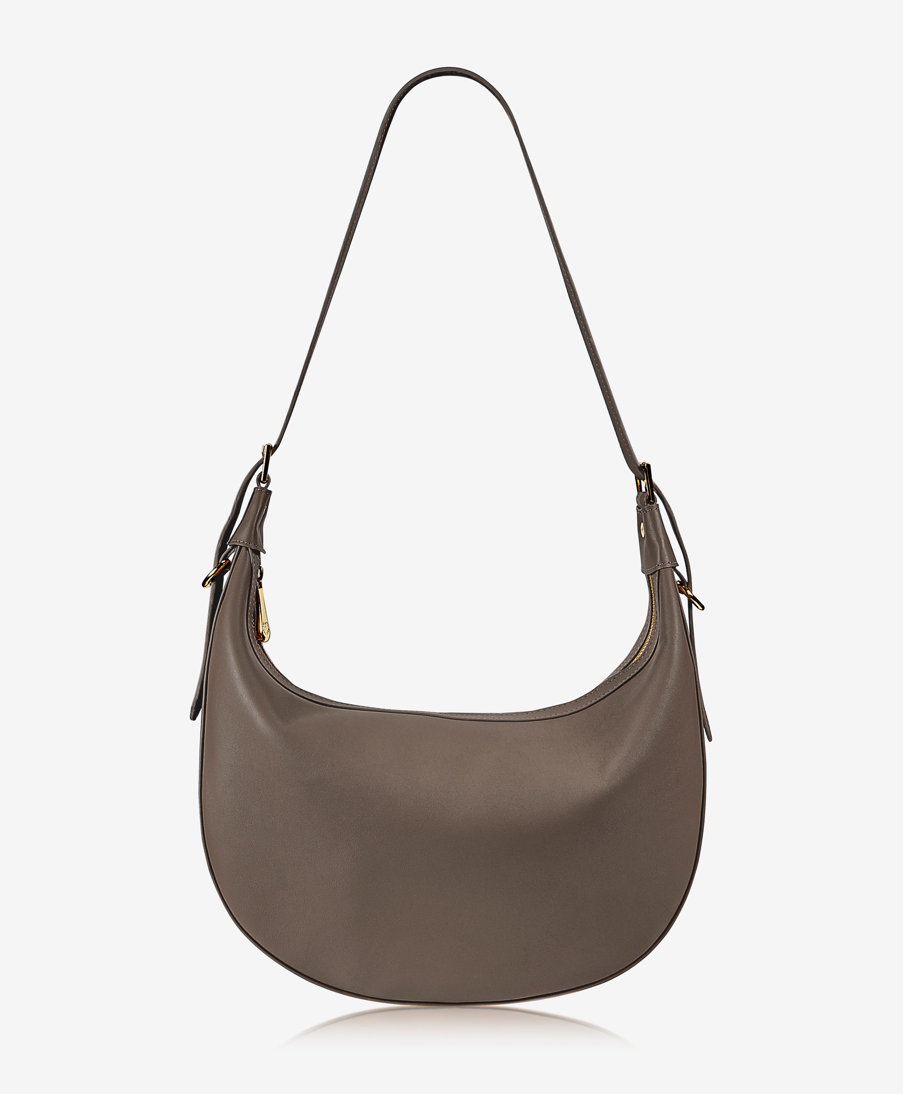 GiGi New York Reagan Hobo Taupe French Calfskin Leather