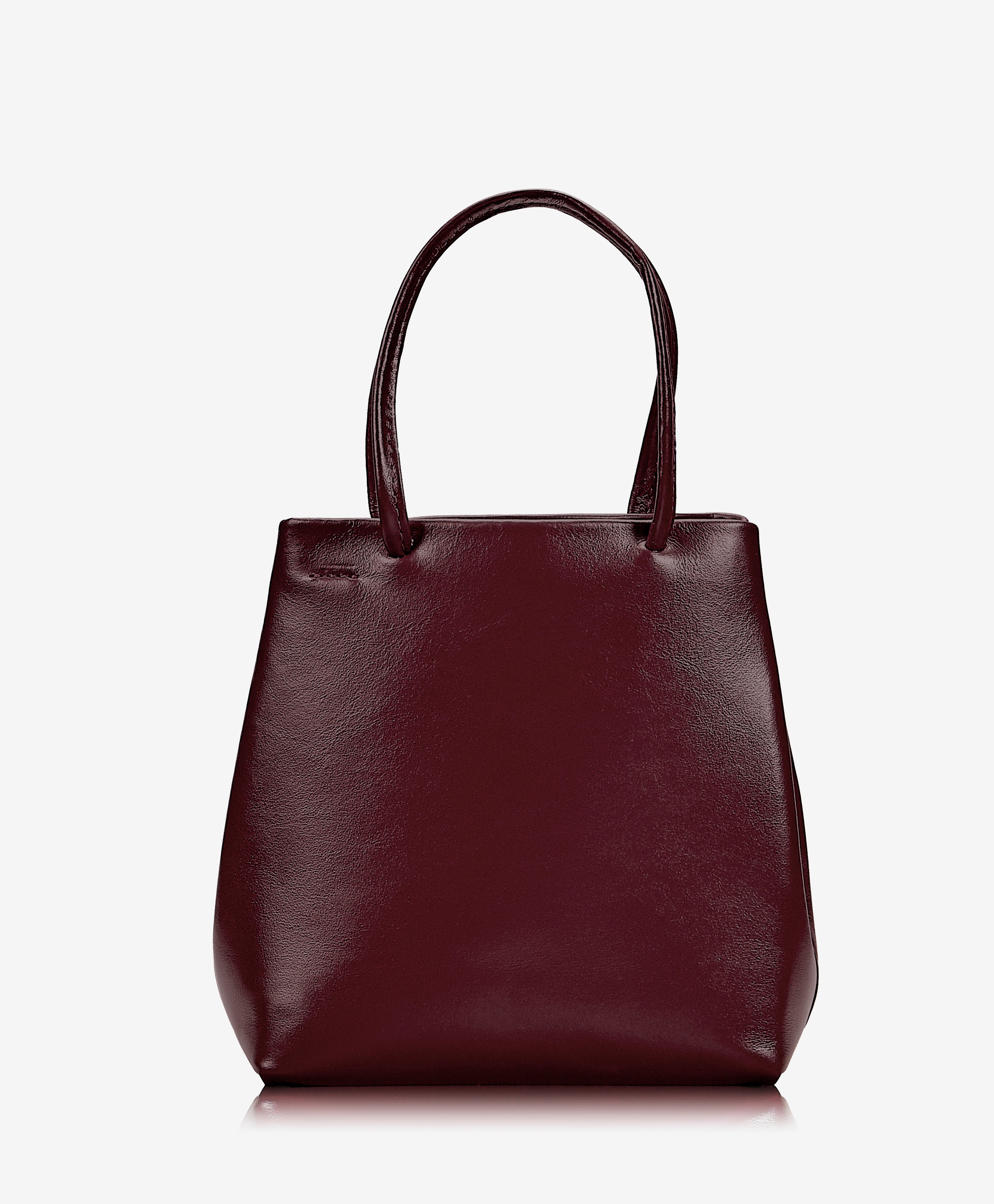 GiGi New York Sydney Mini Shopper Bordeaux Italian Calfskin Leather