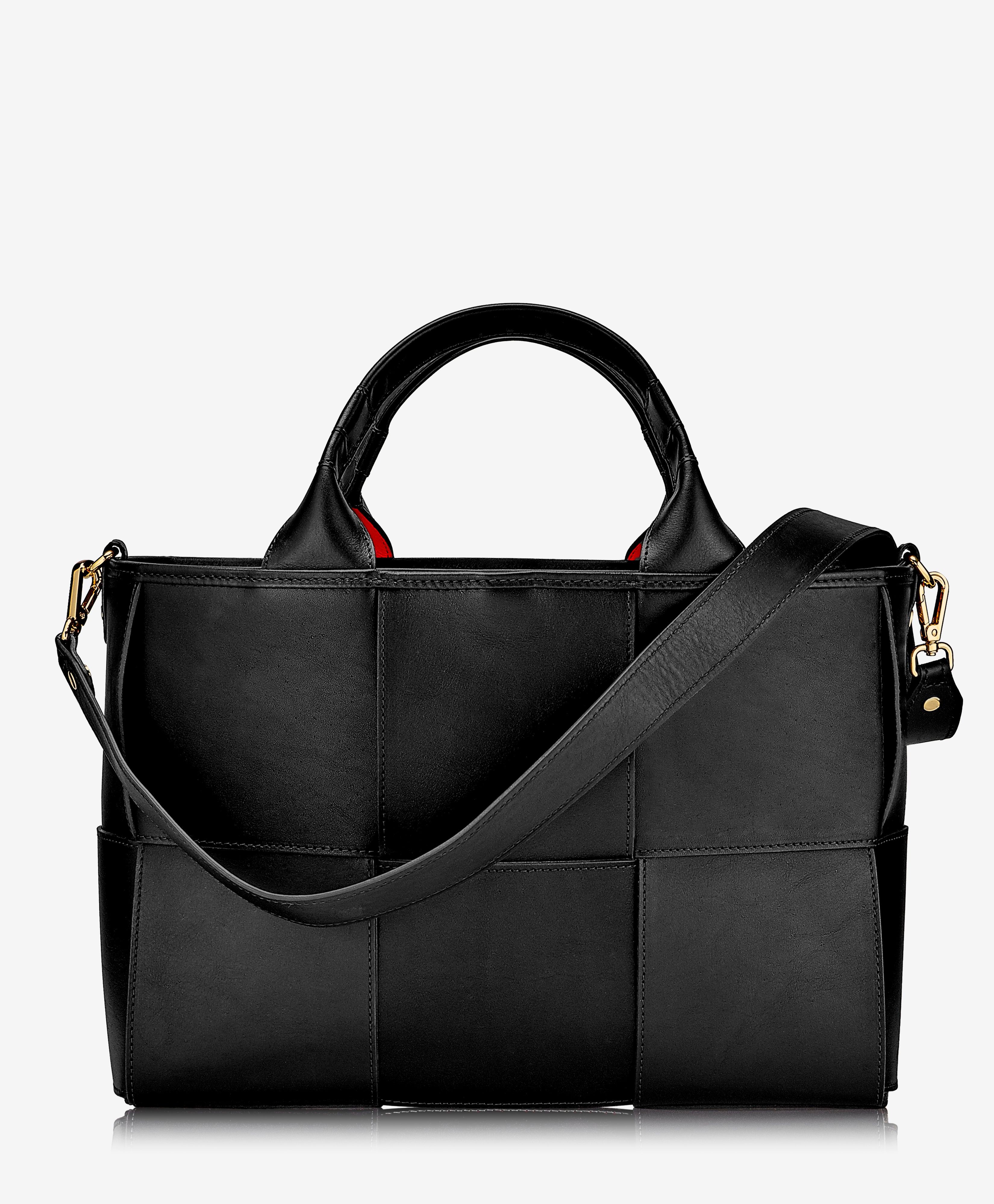 GiGi New York Sylvie Satchel Black Italian Calfskin Leather