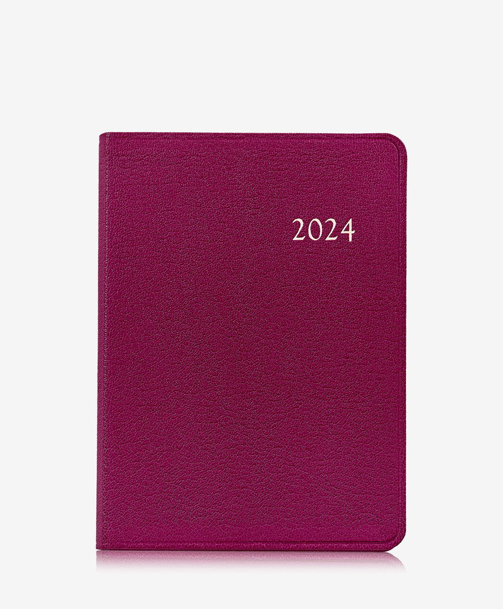 GiGi New York 2024 Notebook Azalea Goatskin