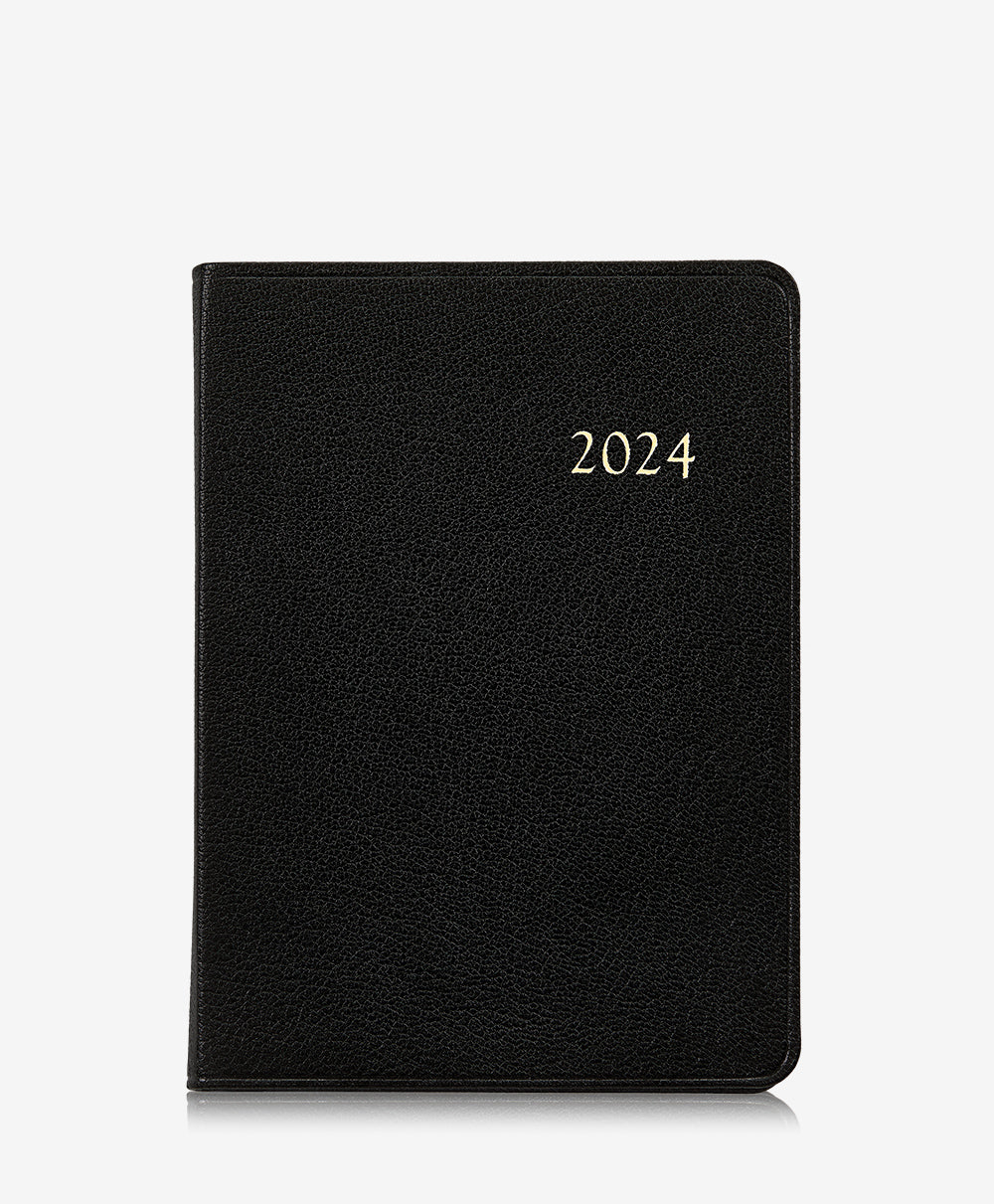 GiGi New York 2024 Notebook Black Goatskin
