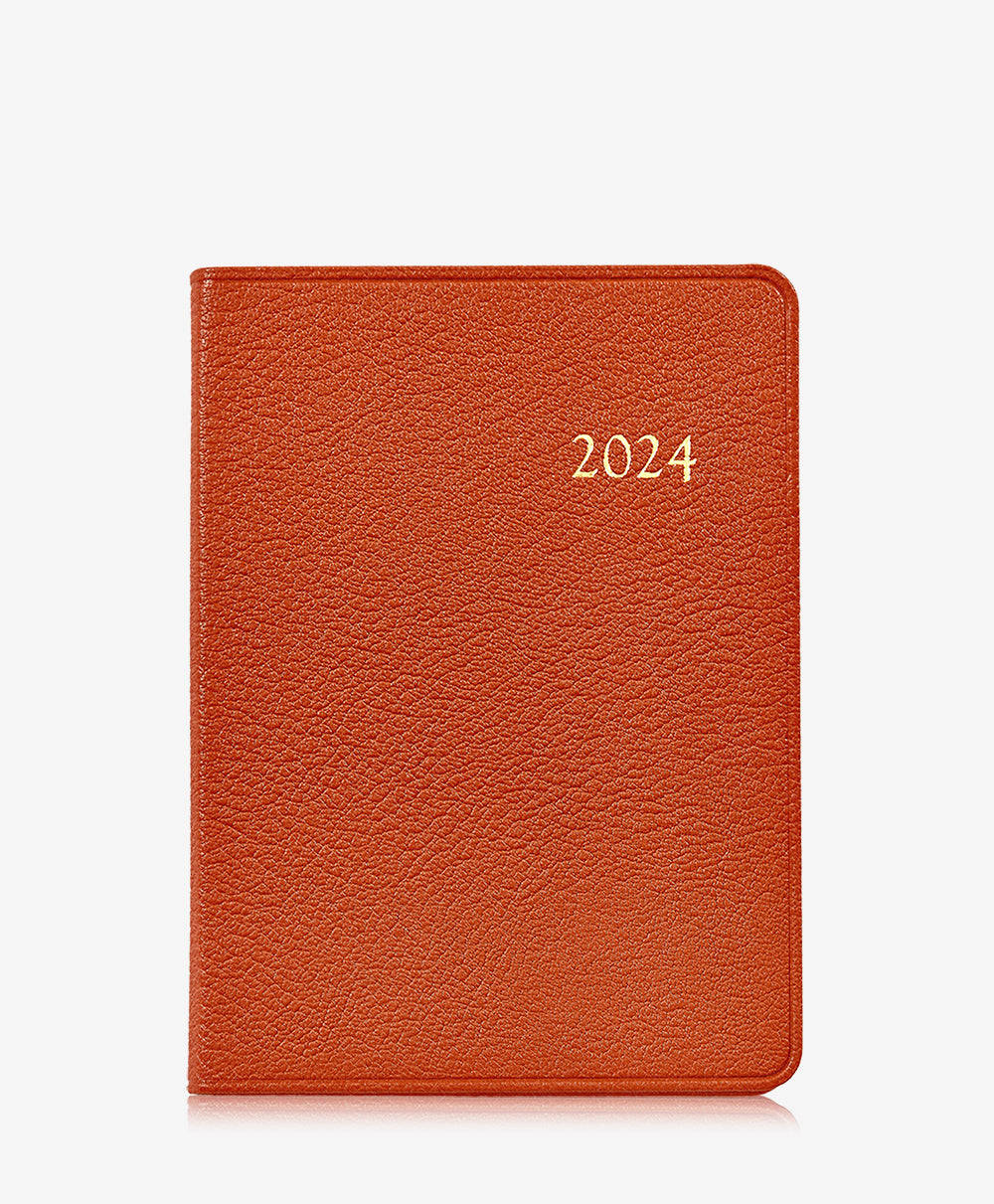 GiGi New York 2024 Notebook Orange Goatskin