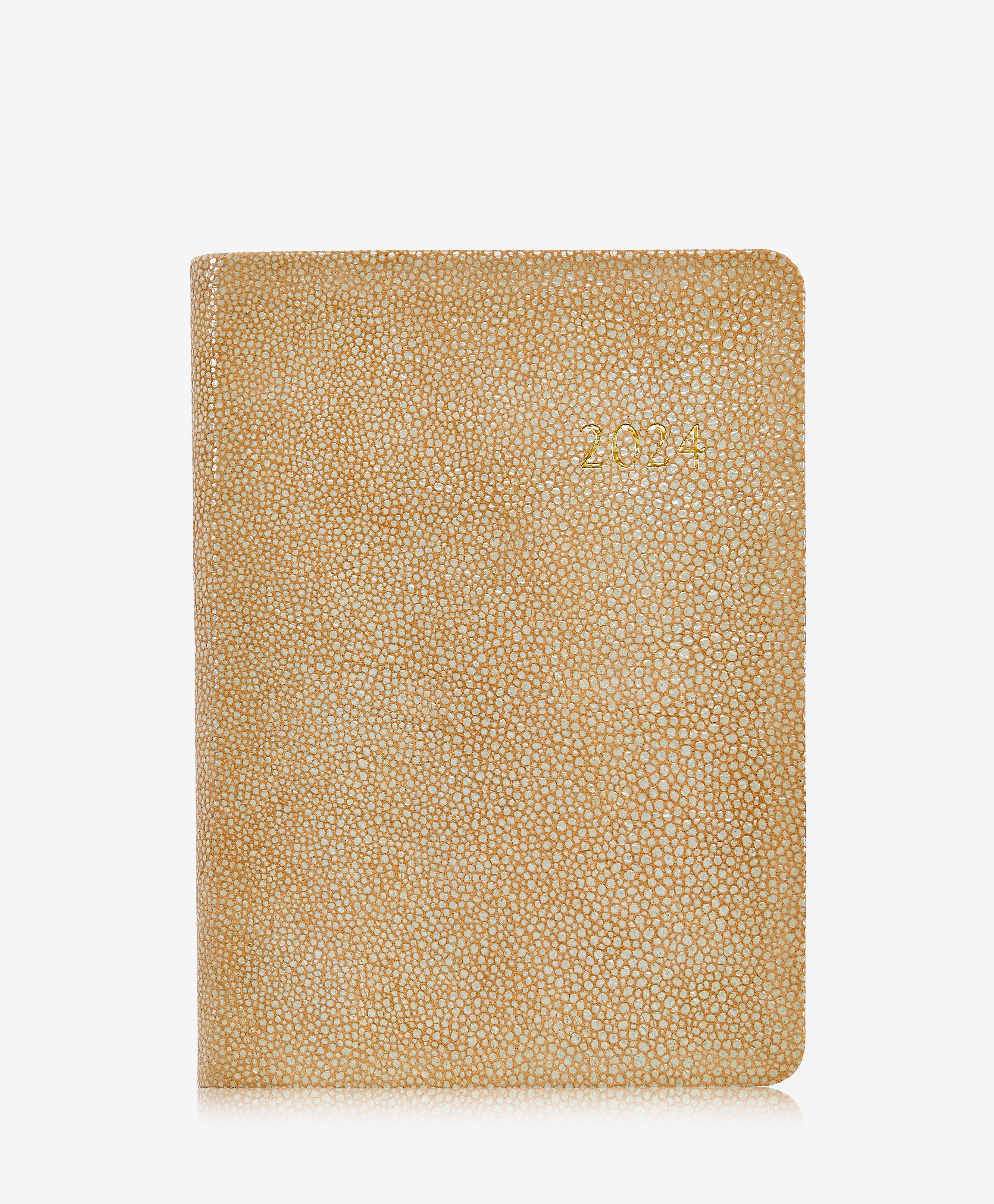 GiGi New York 2024 Notebook Walnut Embossed Crocodile