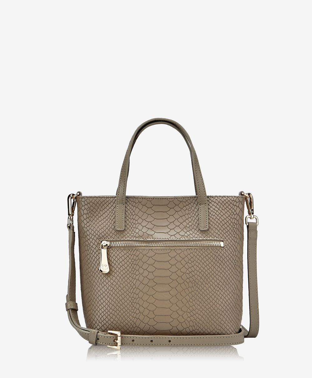 GiGi New York Billie Crossbody Military Embossed Python Leather