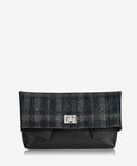 Claire Clutch Soft Shimmer Plaid