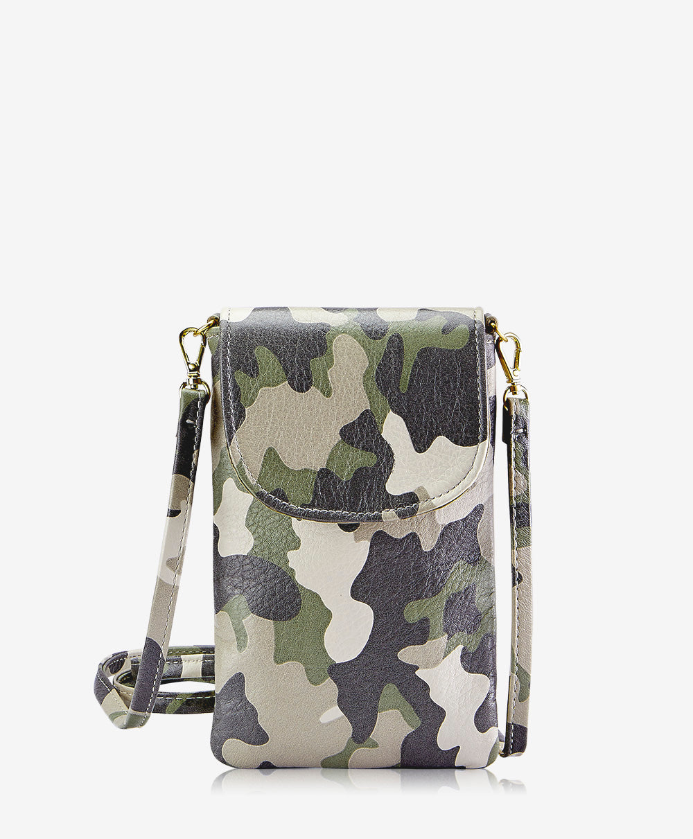 GiGi New York Emmie Phone Crossbody Military Camo