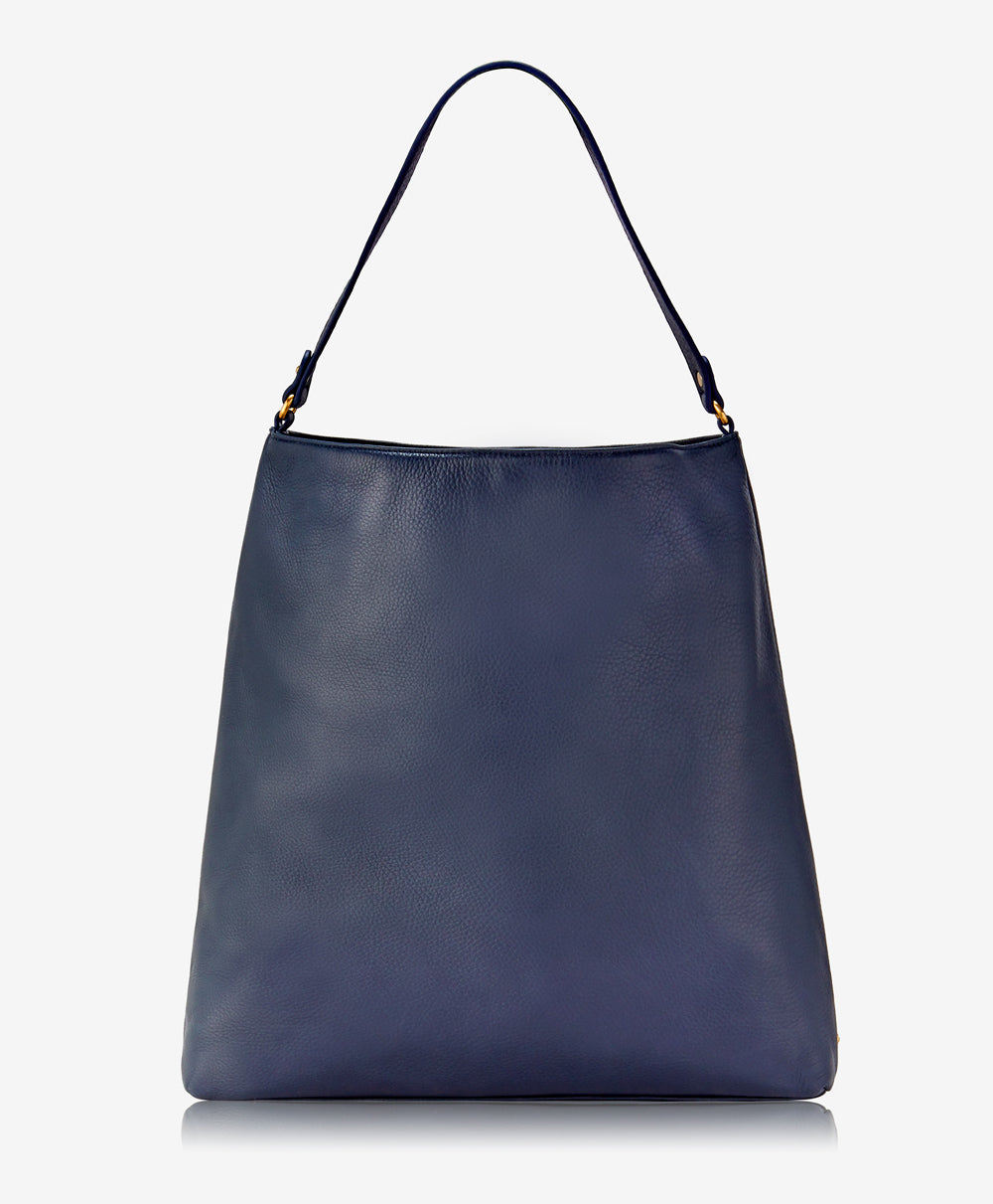 GiGi New York Harlow Hobo Navy Napa Luxe