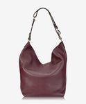 Addison Hobo Wine Pebble Grain Leather