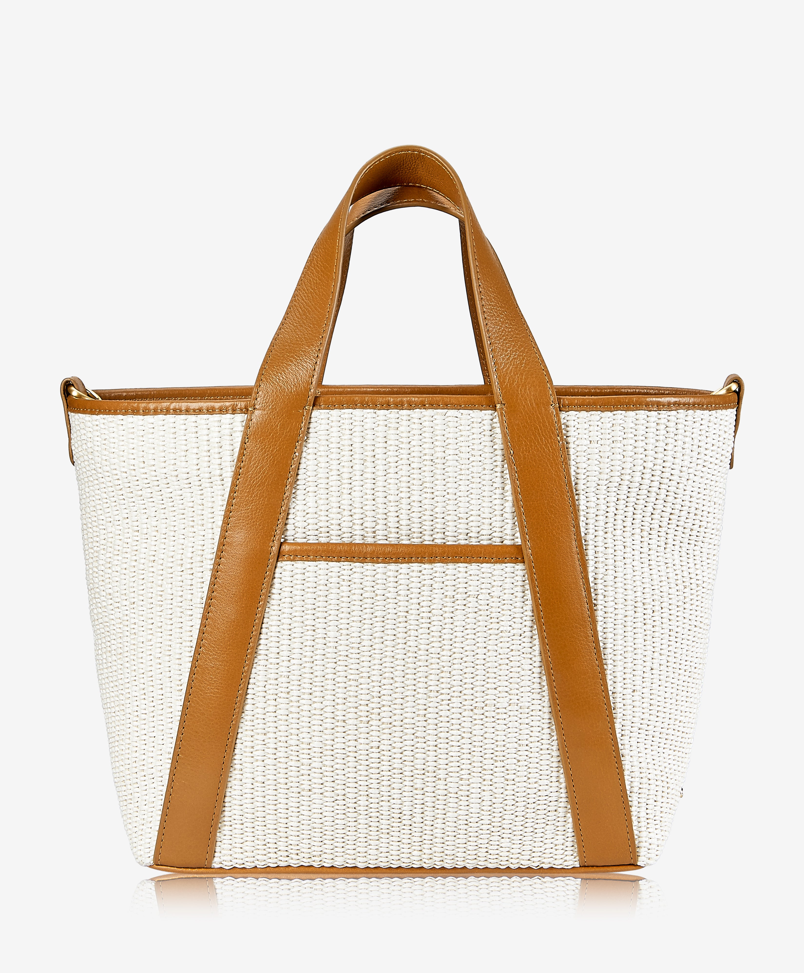 GiGi New York With Love From Kat Sag Harbor Leather Trimmed Canvas Tote,  $228, Saks Fifth Avenue