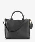 Hudson Satchel Embossed Python Leather