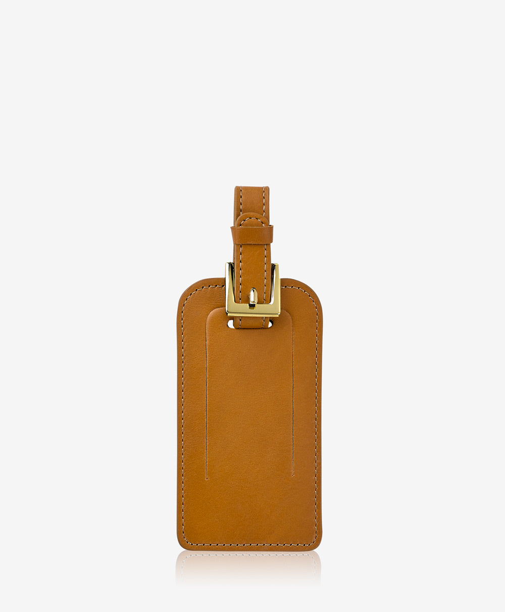Premium AI Image  Brown tags with white tag on a brown leather bag