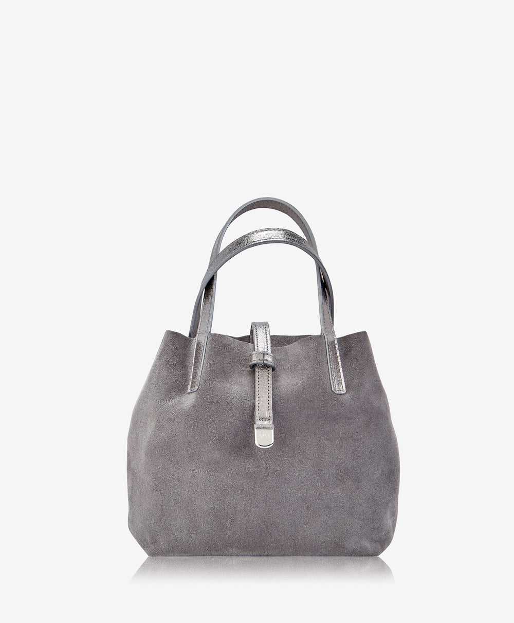 Grey Reversible Small Tote