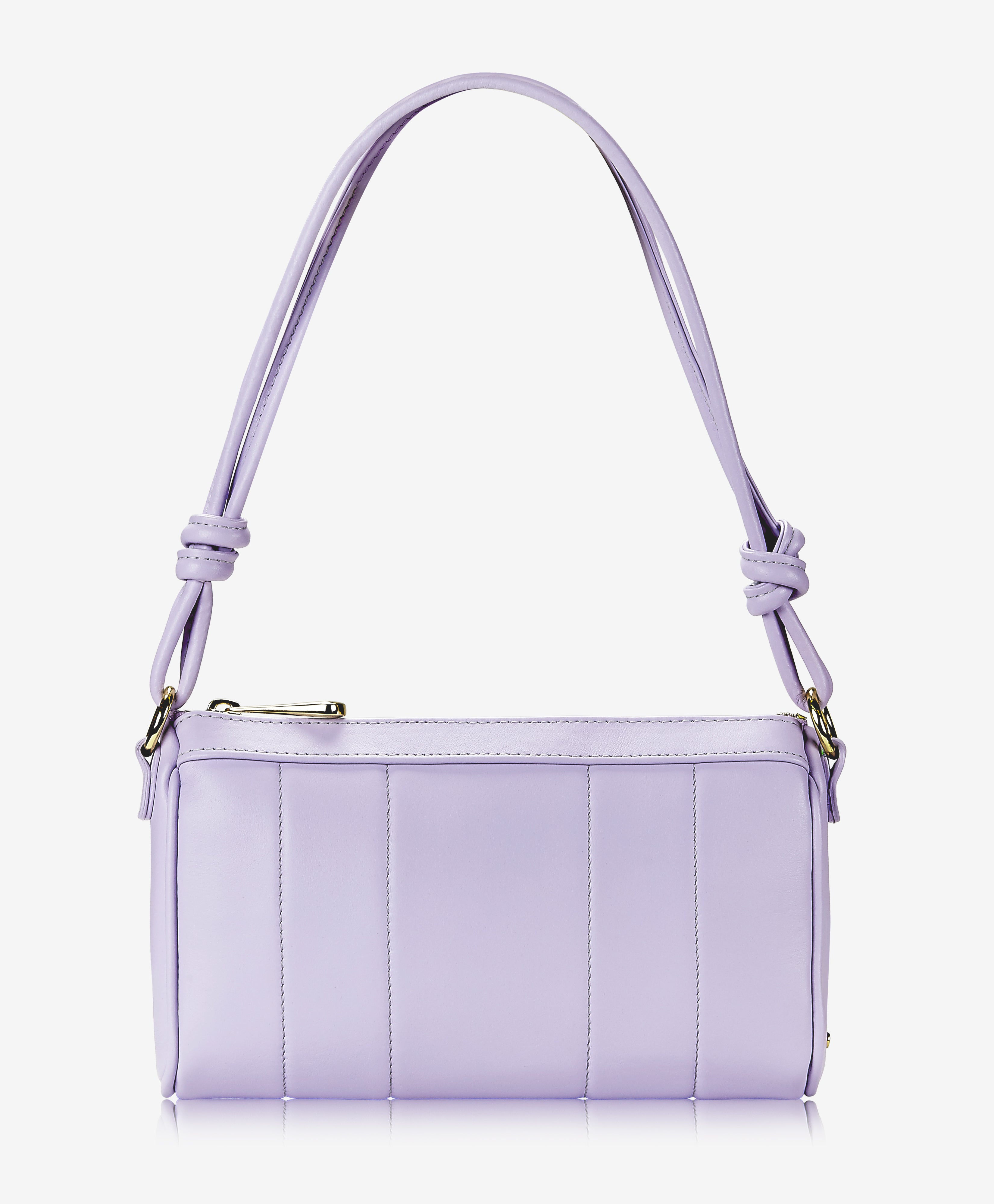 GiGi New York Maggie Shoulder Bag Lilac Italian Calfskin Leather