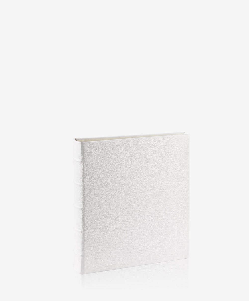 GiGi New York Medium Ring Clear Pocket Album White Full Grain