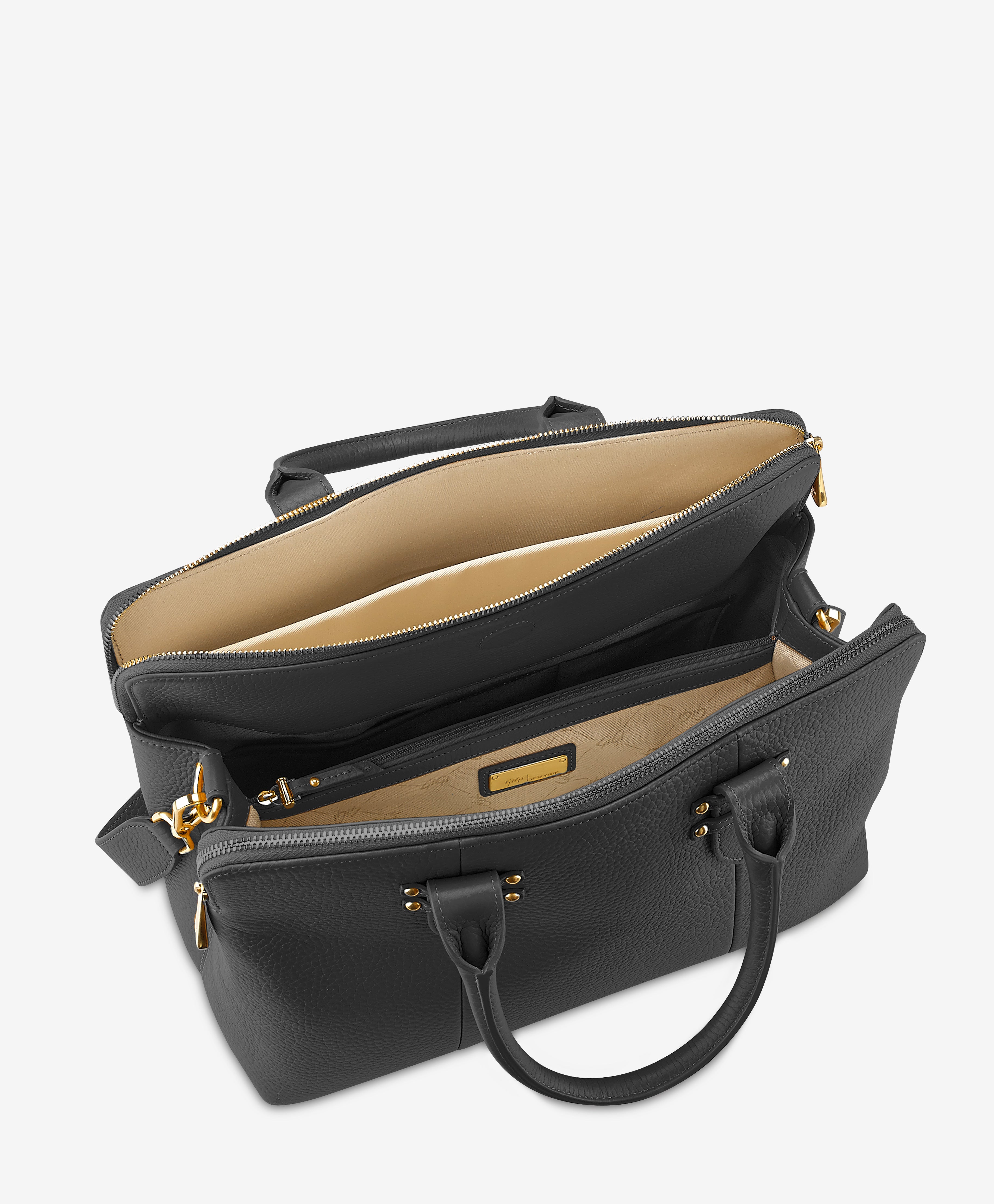 GiGi New York Cassie Leather Bucket Bag