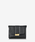 Paige Clutch Black Italian Calfskin Leather