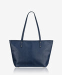 Zip Taylor Tote Embossed Python Leather