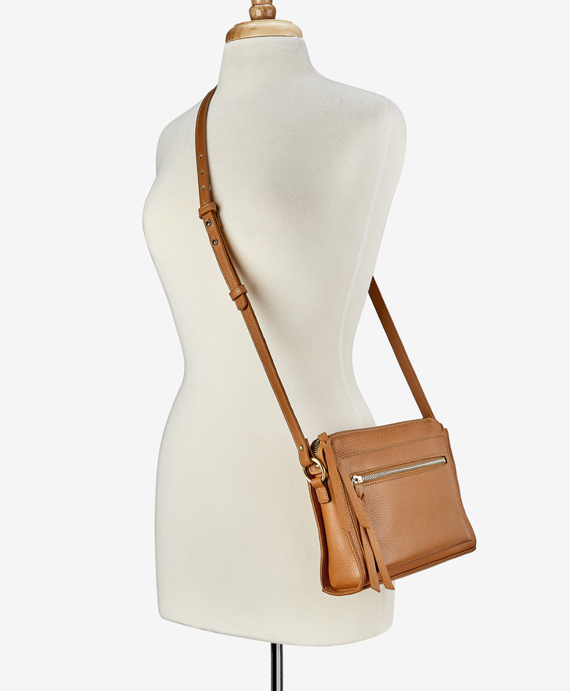 Whitney Crossbody | Camel Napa Luxe Leather – GiGi New York