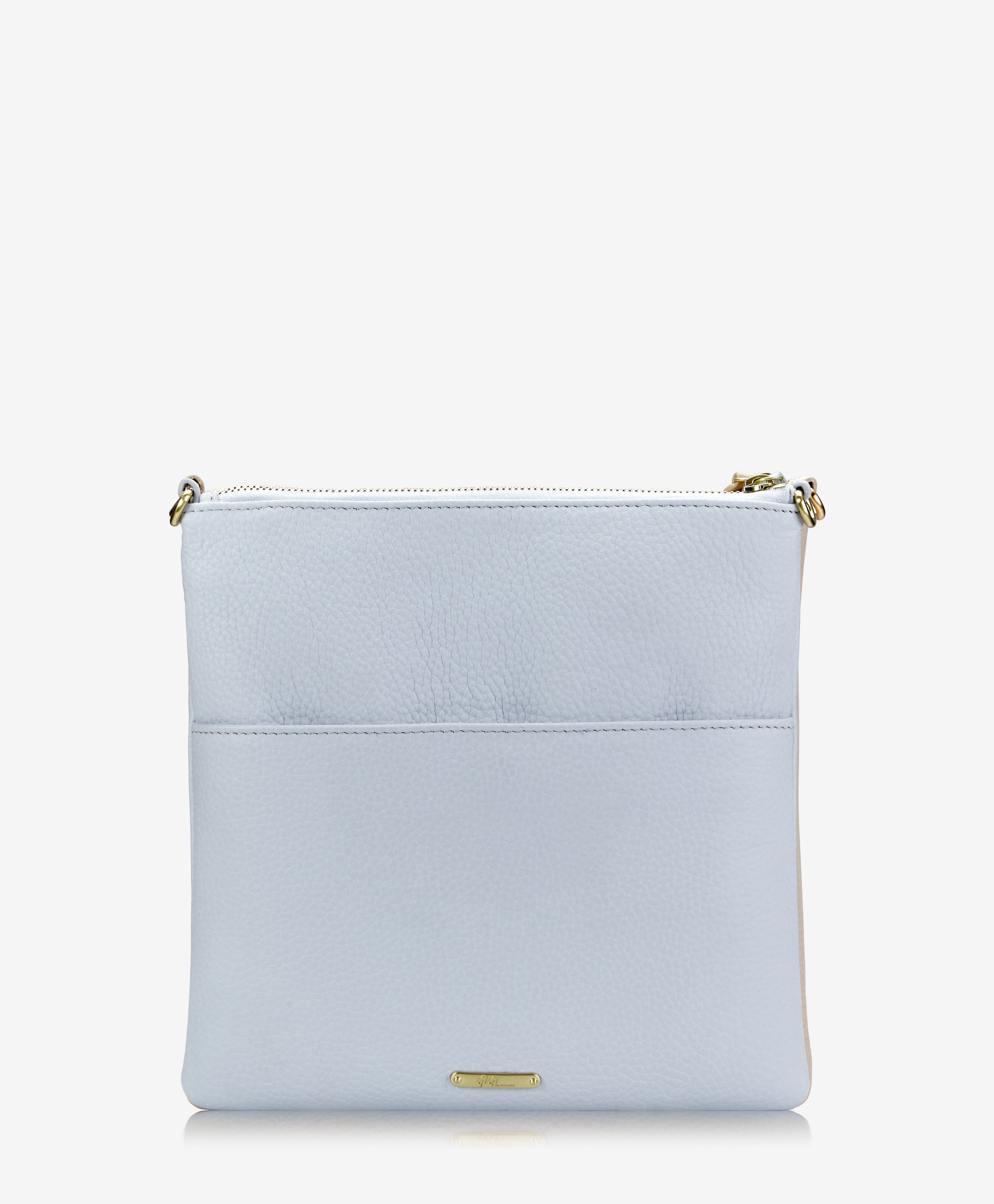 Gigi NY Lauren Saddle Bag in Pebble Leather Navy