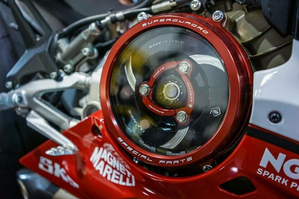 ducati monster clear clutch cover