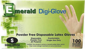 *Latex glove Medium Size- (M) Powder free - Case (1000 Gloves) - Lunali Nail Supply