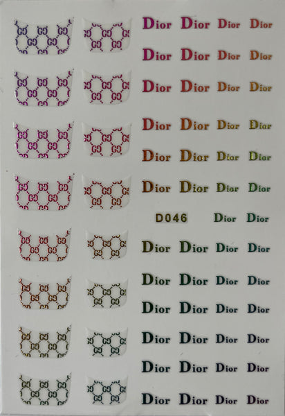 Nail Sticker - D038 LV